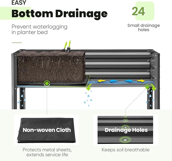 KING BIRD Large Raised Garden Bed - Image 6