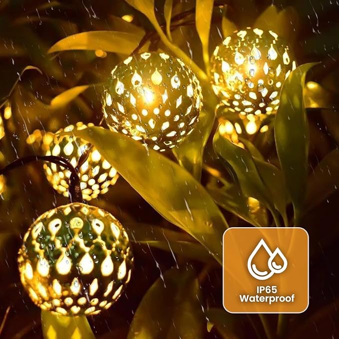 Solar String Lights Outdoor 11.6FT 30LED Globe String Lights - Image 9