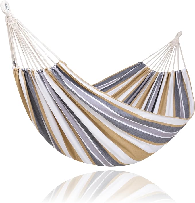 SUNCREAT Large Hammock for Tree, Outdoor Tree Fabric Hammock Only, Coffee by SUNCREAT