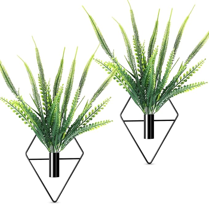 2 Pieces Black Wall Decor Hanging Planters - Image 8