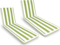 Only choice 2 Pcs Set Outdoor Lounge Chair Cushions Patio Chaise Lounge Chair by ONLYCHOICE