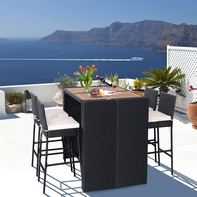 RELAX4LIFE 5-Piece Outdoor Bar Set - Image 9