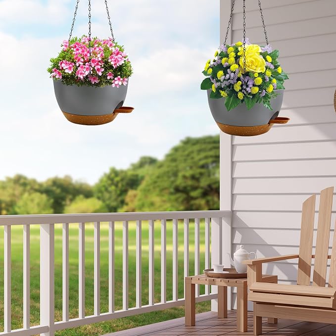 12 inch Hanging Planters for Indoor Plants, 2 Pack Self-Watering Hanging - Image 6