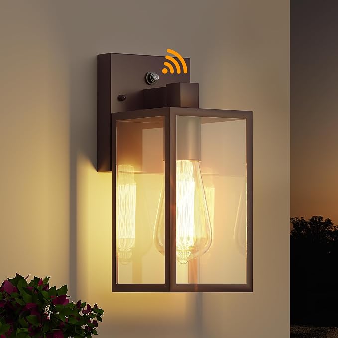 WIHTU Oil Rubbed Bronze Dusk to Dawn Porch Lights Fixtures by WIHTU