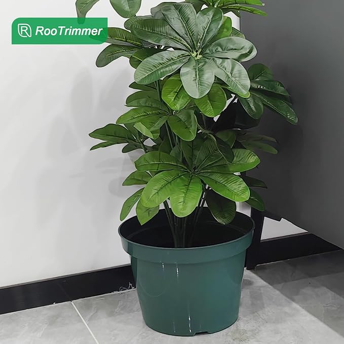 10 Pack Green Plastic Planter Pots, 10 Inch Thick - Image 6