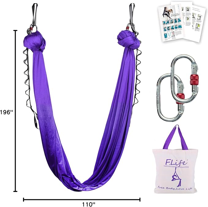 F.Life Aerial Silk Yoga Hammock & Swing - Image 7