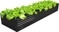 12x2x1.5FT Galvanized Raised Garden Bed, Vegetable Boxes-Rectangle Metal Flower by DIIYIV