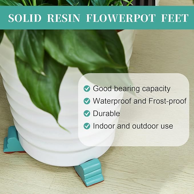 Kigeli 6 Pcs Resin Garden Pot Feet - Image 3