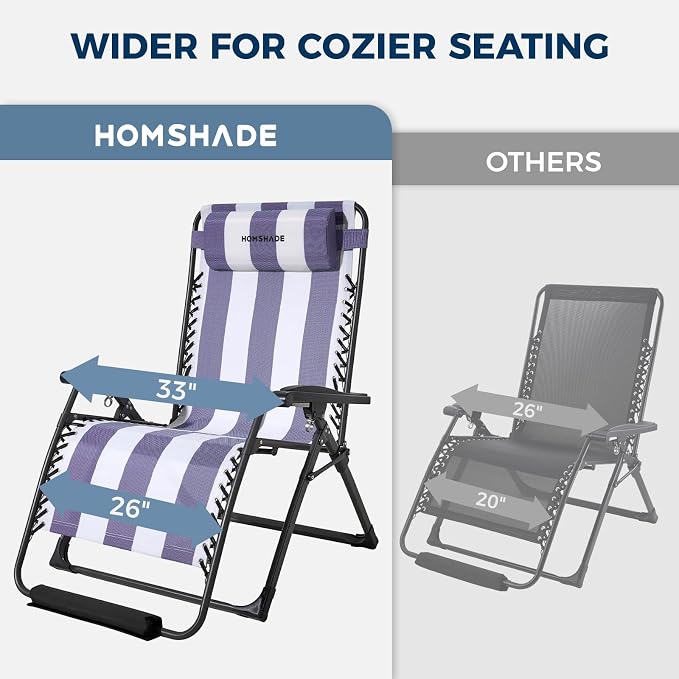 HOMSHADE XXL Zero Gravity Chair - Image 3