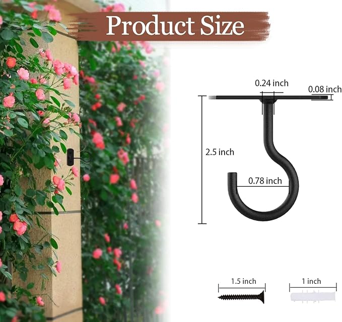 30Pack Ceiling Hooks Bulk 2.5in - Image 2