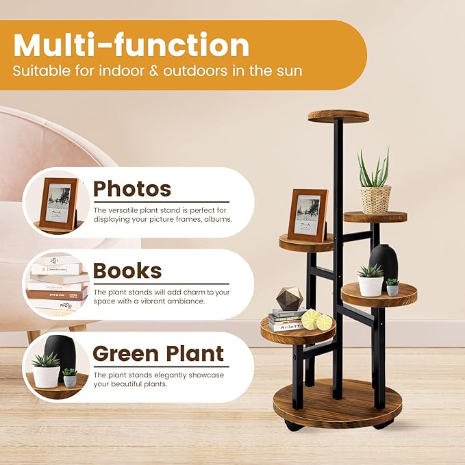 GEEBOBO 5 Tier Plant Stand - Image 6