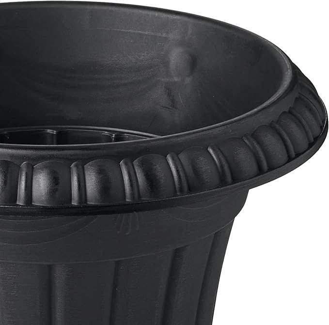 Arcadia Garden Products PL10BK Classic Traditional Plastic Urn Planter - Image 3