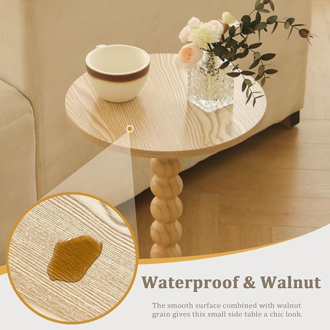 Round Side Table, Small Drink Table - Image 6