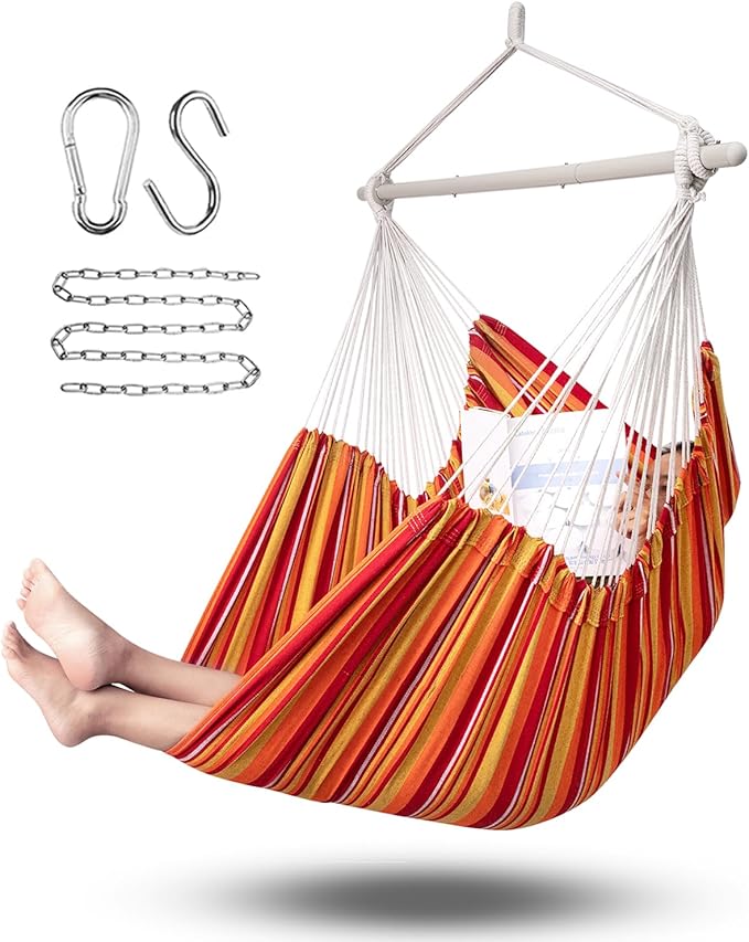 ADVOKAIR Hammock Chair Hanging Chair Rope Swing XXL by ADVOKAIR-ChillNaturally
