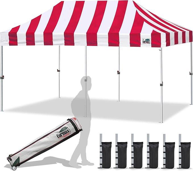 Eurmax USA 10'x20' Pop Up Canopy Tent Commercial Instant Canopies by Eurmax