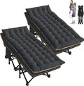 ABORON Camping Cot for Adult 28" Extra Wide, 2PK Heavy-Duty 1200D Oxford Cot by ABORON