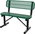 4 Feet Heavy Duty Metal Park Bench by Sunnibety