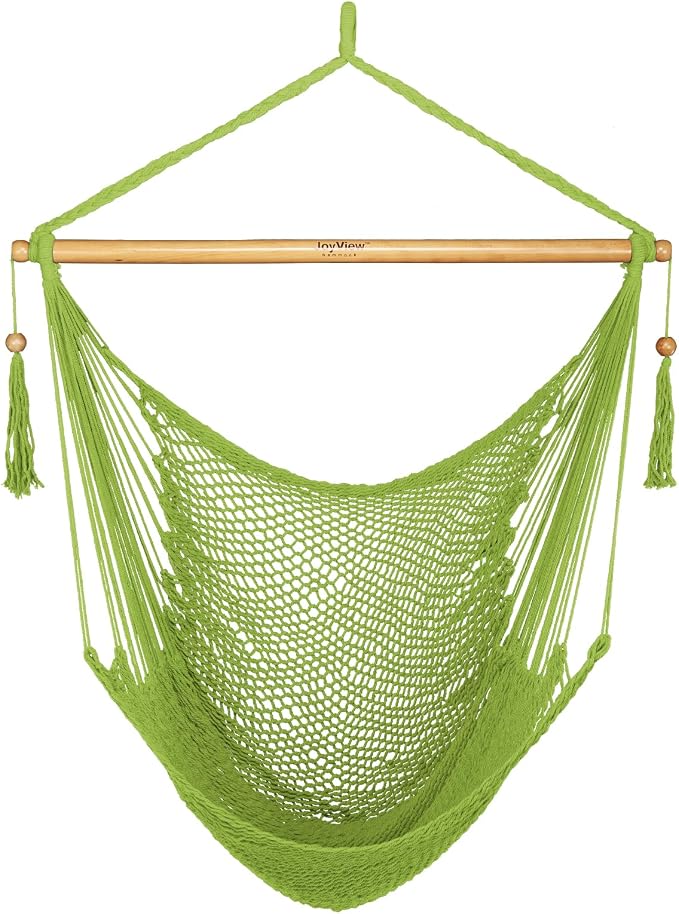 JoyView Hammock Chair with Spreader Bar Caribbean Hammock Swing Chair 300 LBS by JoyView