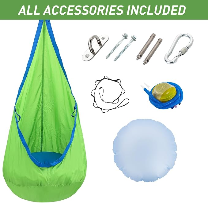 YAERSI Kids Pod Swing Seat, Hammock Chair - Image 5