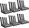 24" x 24" x 6" Outdoor Deep Seat Cushions Set by Unknown