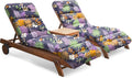 Chaise Lounge Cushions Outdoor Set of 2, 74.4 x 22 x 4.7 Inches Thickened by Tycdiose