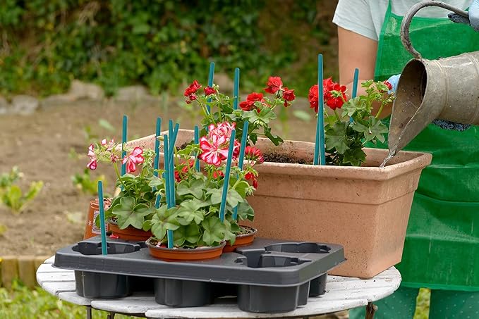 Garden Wood Plant Stakes Green Bamboo Sticks, HAINANSTRY Sturdy Floral Plant - Image 6
