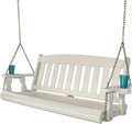 Amish Casual Heavy Duty Mission Treated Porch Swing, Semi-Solid White Stain by AmishCasual