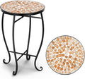 VINGLI Mosaic Outdoor Side Table, Accent Table, Plant Stand Ideal by VINGLI
