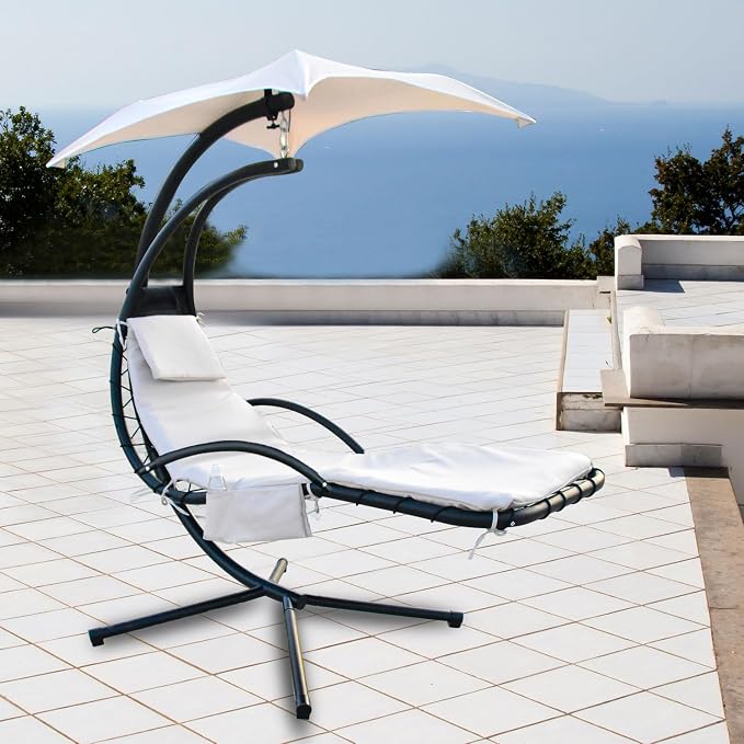 Outdoor Hanging Lounge Chair Replacement Cushion Cover and Umbrella Fabric - Image 6