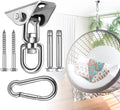 Hammock Hanging Kit, Hanging Chair Hardware 360°Rotating 1200 lb Capacity by JACNITAD