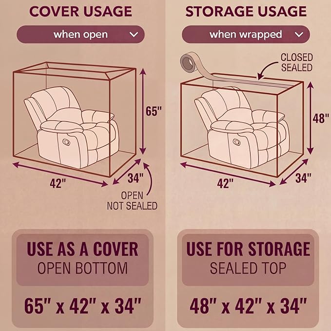 Wowfit Furniture Cover Dust-Proof Moving Bag - Image 2
