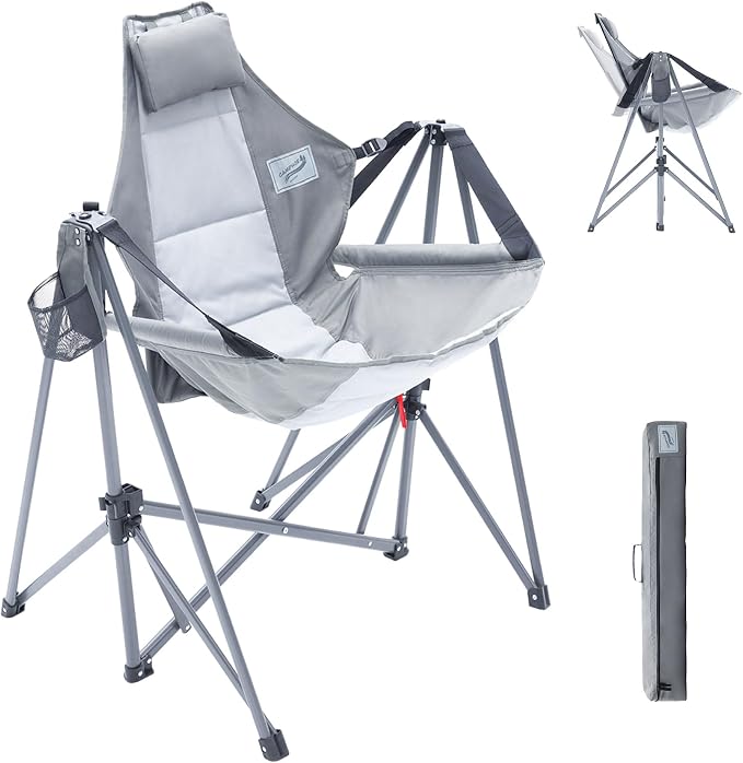 Portable Swing Hammock Chair | Foldable Recliner Rocking Lounger by CamphorDesigns