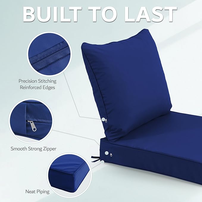 24x24 Inch Outdoor Chair Cushion - Image 7