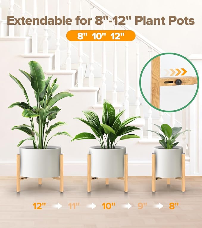 Plant Stand Indoor Adjustable, Metal Modern Indoor Plant Stand, Heavy Duty - Image 3