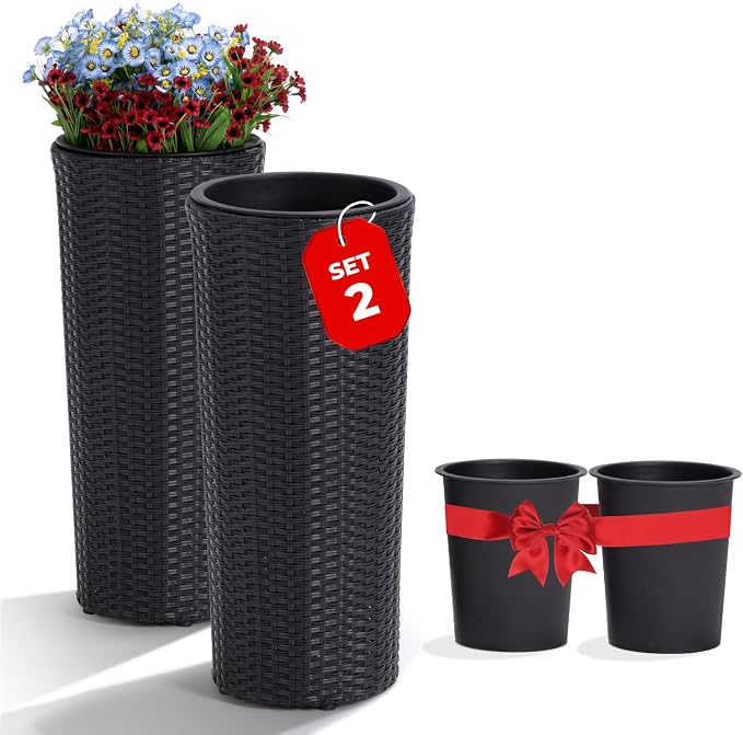 Idzo All Weather Wicker Planters by Idzo