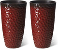 Glitzhome Large Planters for Outdoor Plant, 23.75" H Tall Outdoor Planter by Glitzhome