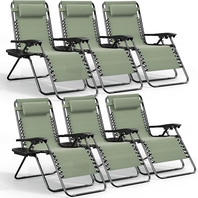 Nestl Zero Gravity Chairs Set of 6 by Nestl