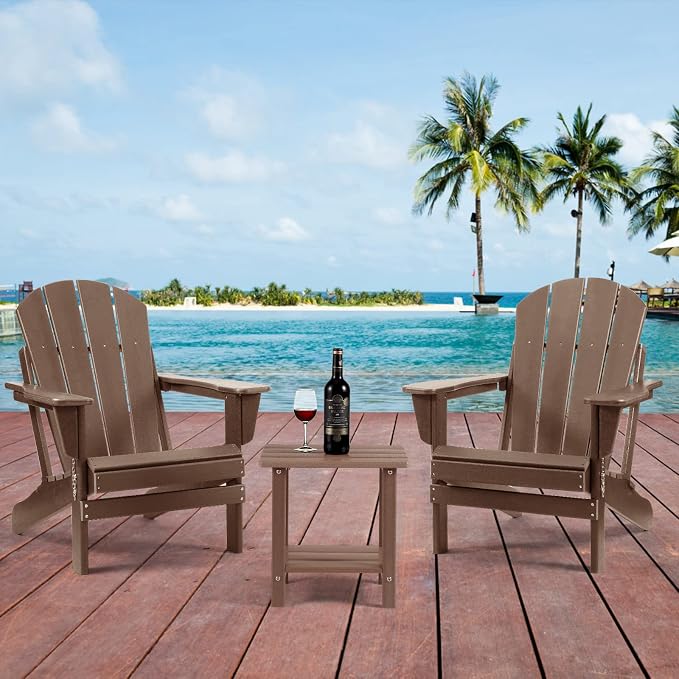 Adirondack Outdoor Side Table, 2-Tier Sturdy Patio End Table Weather Resistant - Image 7
