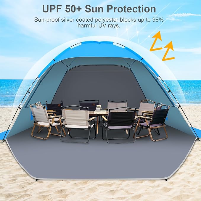 Gorich Beach Tent Sun Shelter for 3/4-5/6-7/8-10 Person - Image 3