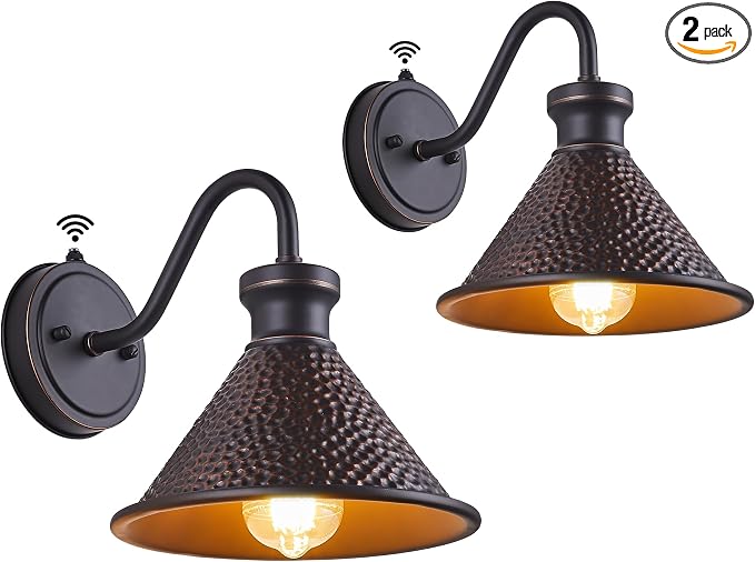 2 Pack Dusk to Dawn Outdoor Wall Light Fixtures Photocell Sensor, Exterior by TarentlightOutdoorLighting