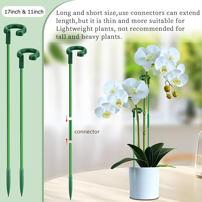 Invisible Plant Sticks 17 inch &11 inch SupKing 16Pcs Orchid Stakes - Image 5