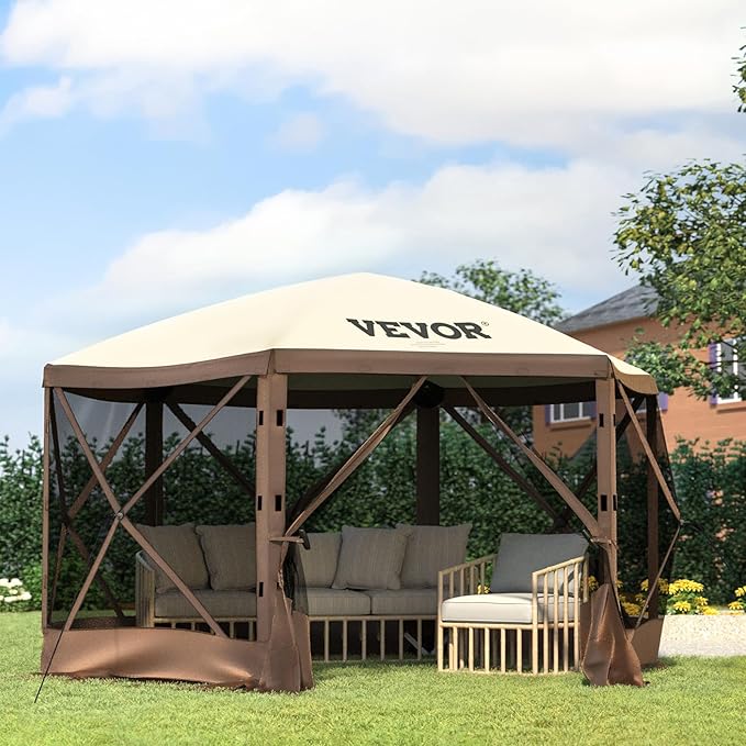 VEVOR Pop Up Gazebo Screen Tent, Pop-Up Instant Gazebo Tents - Image 2