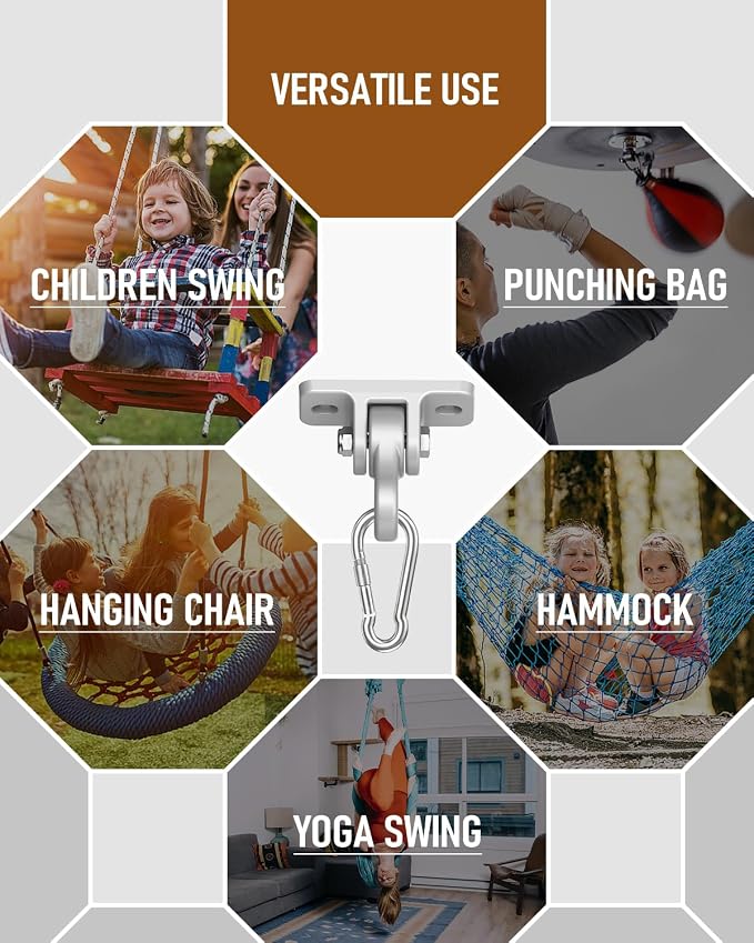 Heavy Duty Porch Swing Hangers Kit, - Image 7