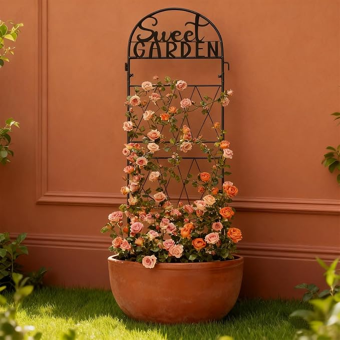 hogardeck 1PC Metal Garden Trellis 45 * 14 inch - Image 2