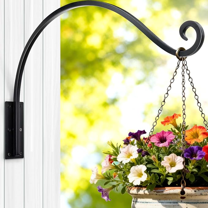 Qiang Ni Heavy-Duty Plant Hanger Outdoor: 100 lbs Hanging Plant Hook by QiangNi