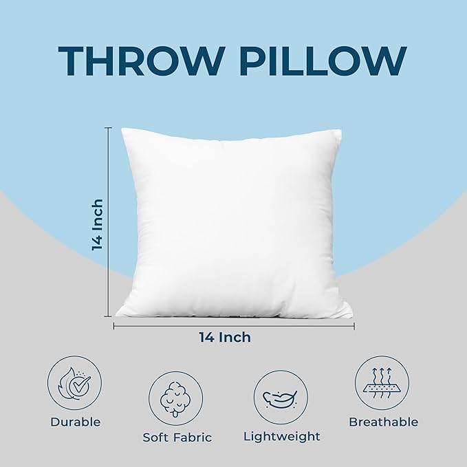 Utopia Bedding Throw Pillows – 14 x 14 Inches Down Alternative Pillows - Image 4