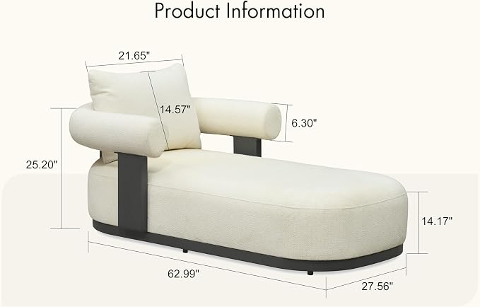 PURPLE LEAF Outdoor Chaise Lounge 1 Piece Chair Modern Aluminum Lounger Daybed - Image 2