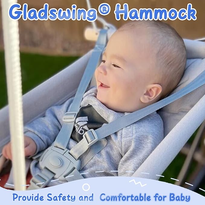 Baby Swing Indoor and Outdoor, Canvas Hammock Swing - Image 6