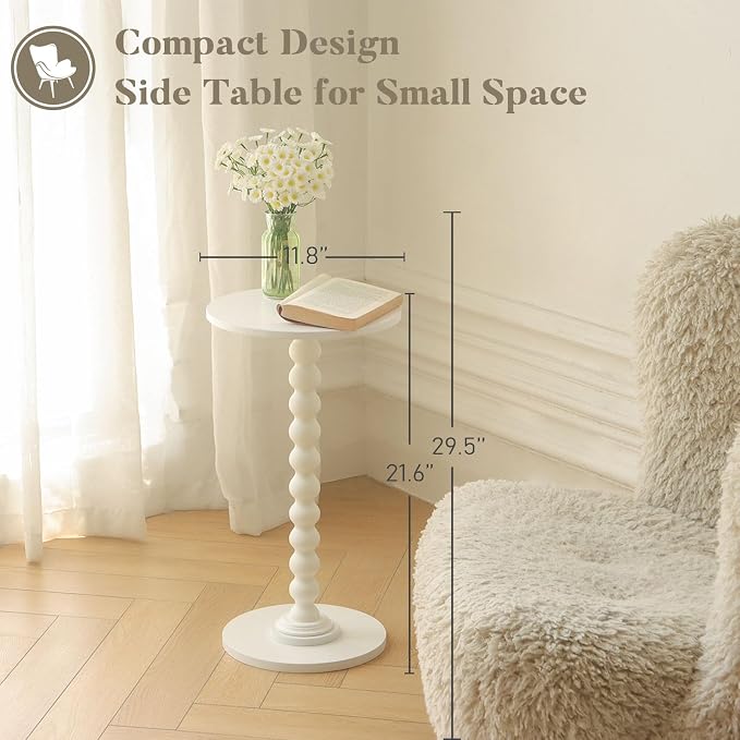 Round Side Table, Small Drink Table - Image 4