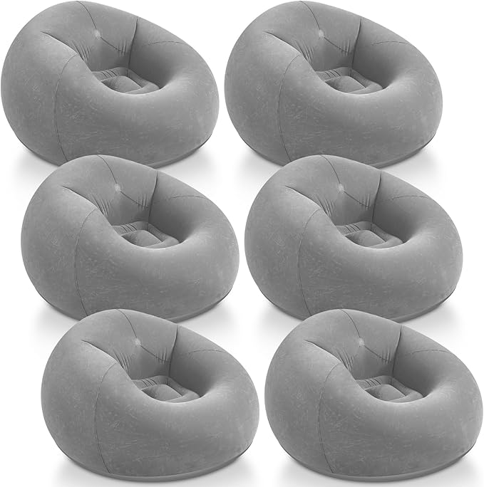 Realspring Inflatable Bean Bag Chairs Outdoor Blow up Camping Chairs Inflatable by Realspring